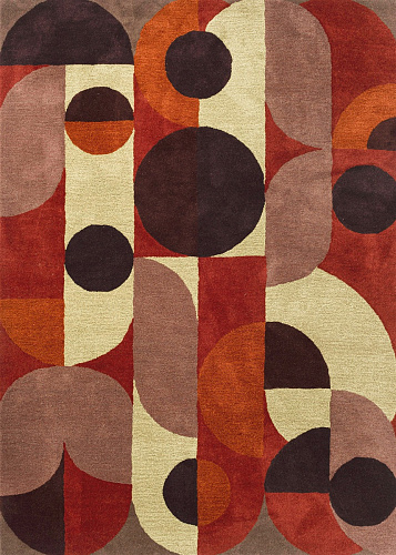 Decor Cosmo Red Pale Green 95203 Rug