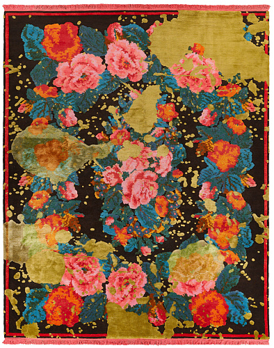 Janka Splashed Darkbrown Rug