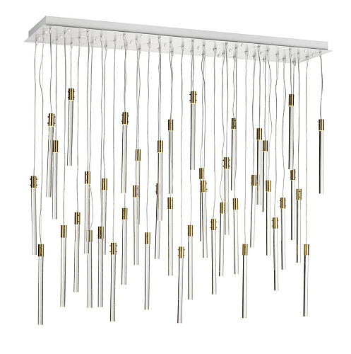 Chandelier with 43 Clear Glass Pendants