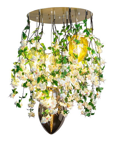 Crystal Egg Cascade Chandelier