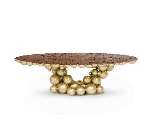 Orbit Walnut Luxe Dining Table