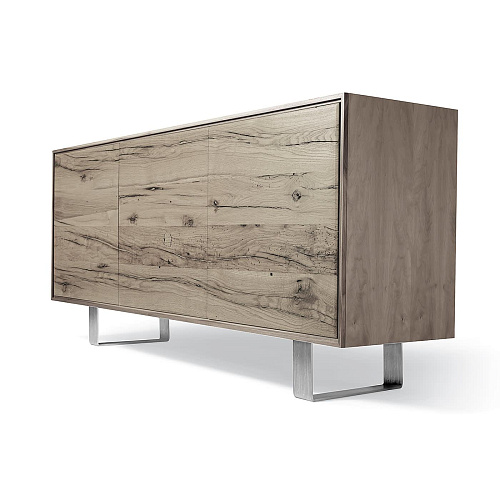 Materia Grey Oak Premium 3-Doors Sideboard