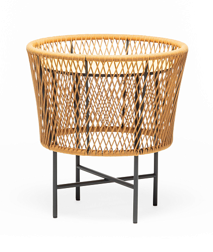 Tamburo Round Yellow Outdoor Coffee Table