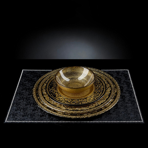 Black and Gold Decorative Bowl