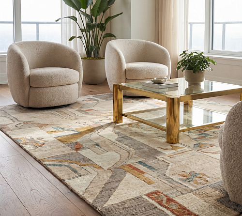 Fragmented Relief Rug
