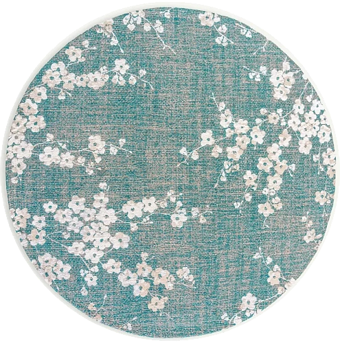 Lake Blue 9850 Round Rug
