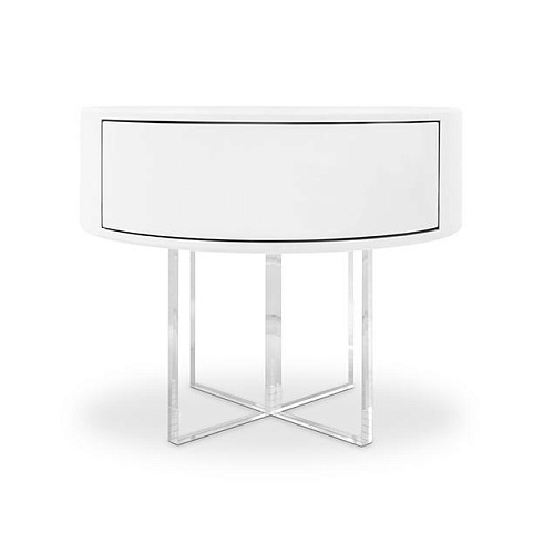 Nimbus White Bedside Table
