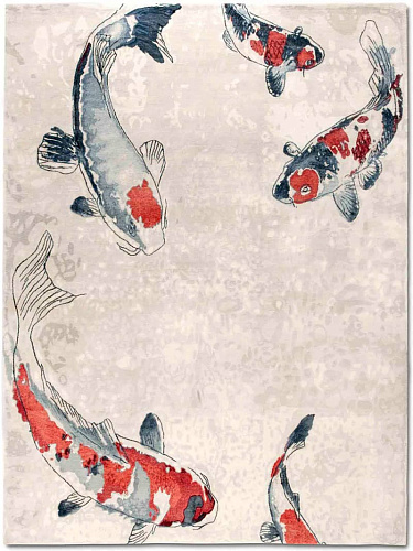 Fish Sand Luxury Hand-Knotted Rug