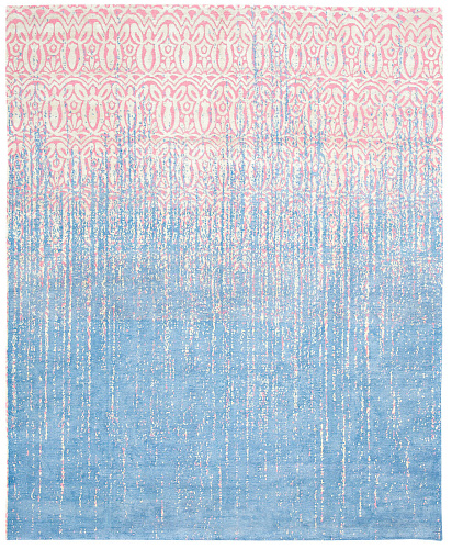 Bomba Vendetta Blue Pink Rug