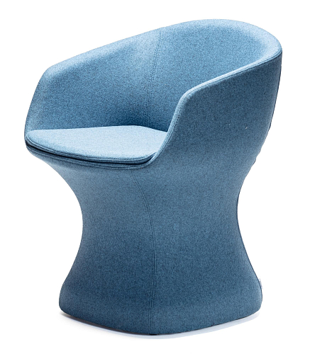 So-Pretty Blue Curved Chair