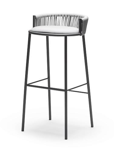 Millie Light Grey Outdoor Bar Stool