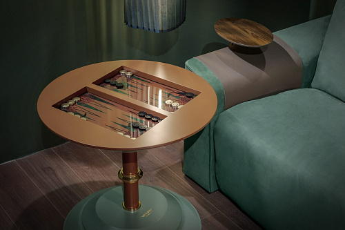 Goemon Handcrafted Backgammon & Chess Coffee Table
