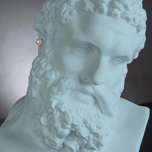 Ercole Light Blue Bust Sculpture