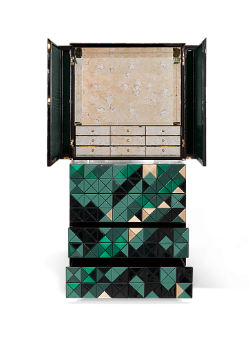 Mosaic II Green Cabinet
