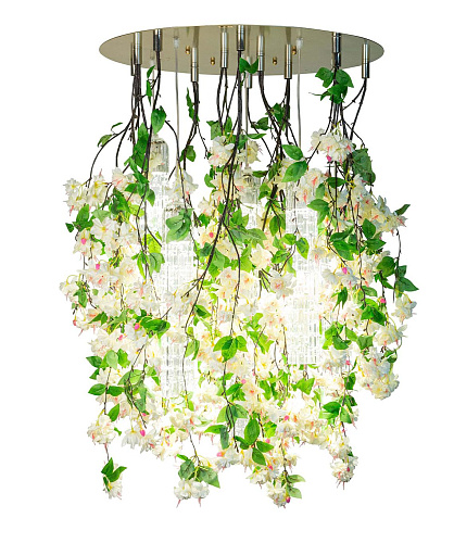 White Cascade Large Chandelier