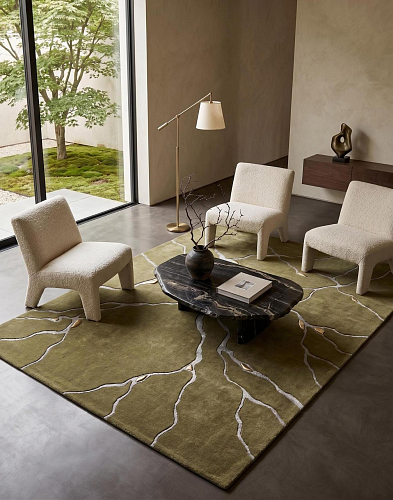 Vein Marble Olive Rug