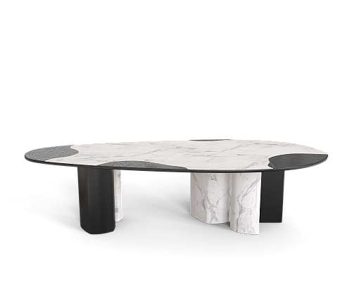 Athena Carrara Marble & Onyx Table