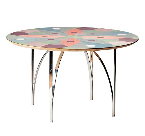 Multi-Colour Veneer Dining Table