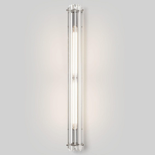 Minimalist Wall Sconce with Trihedron Glass Elements