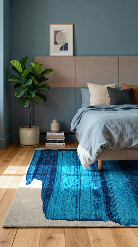 Brush Diva Blue Rug