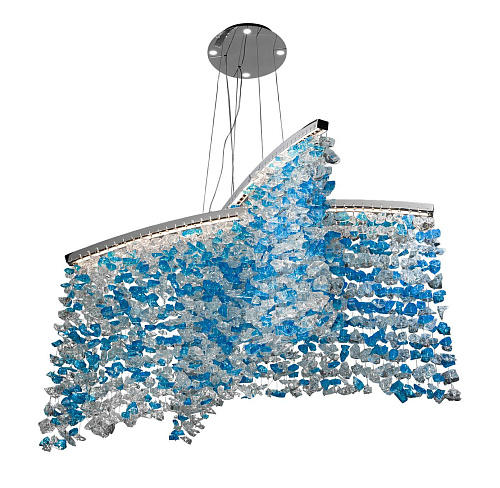 Blue Murano Glass Chandelier