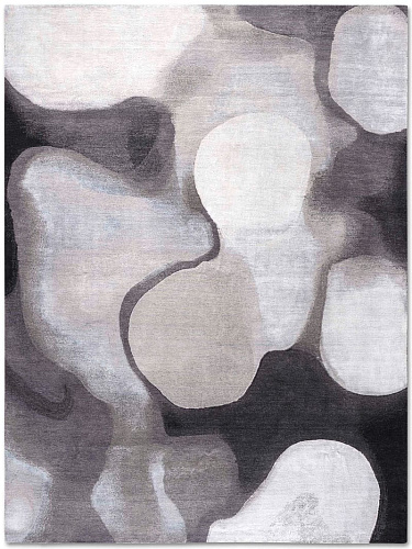 Silver / Grey Handmade Luxury Rug