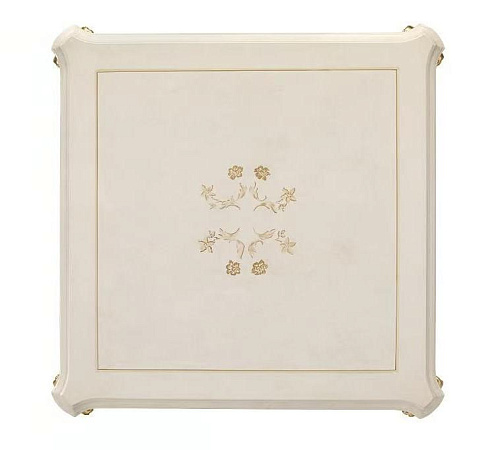 Ivory and Gold Italian Side Table