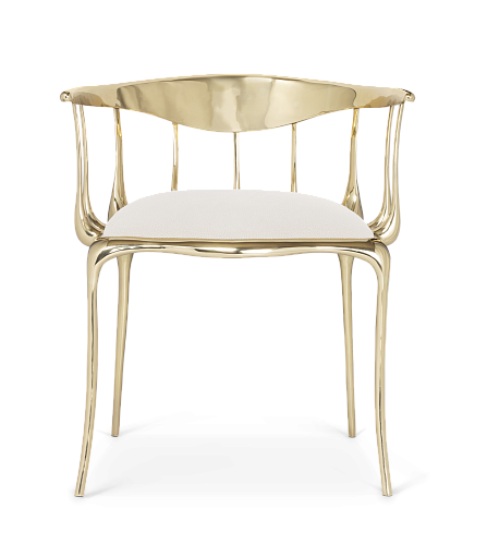 Cream Luxe Dining Chair