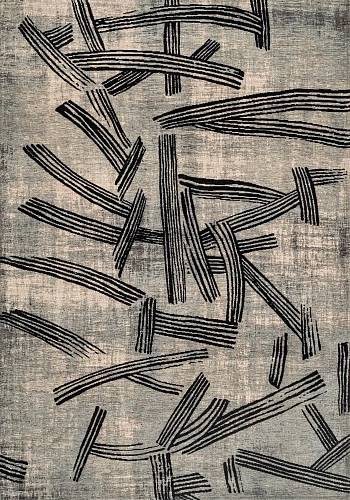 Kanji Dark Street Rug