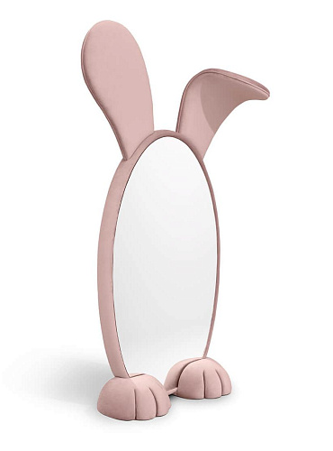 Rabbit Wonderland Pink Mirror