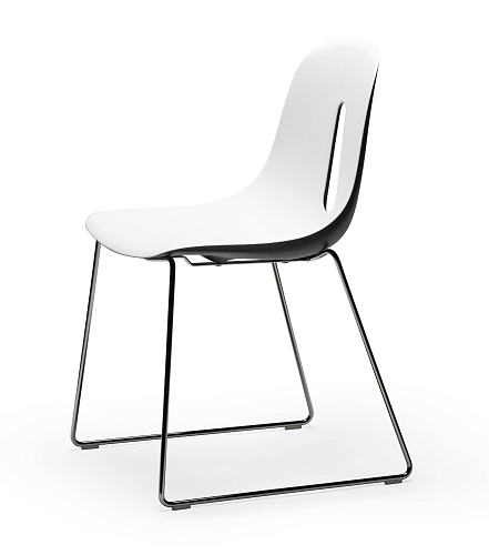 Gotham Black White Chair