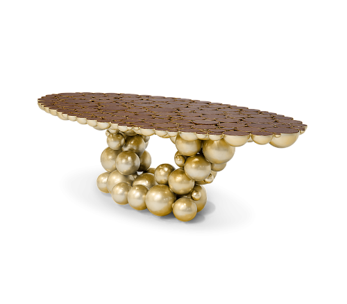 Orbit Walnut Luxe Dining Table