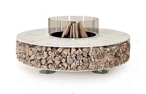 Zero Keramik White Fire Pit
