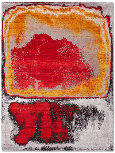 Red Sunset Hand-Woven Rug