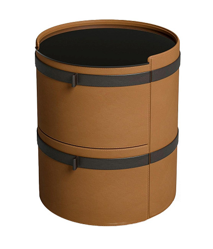 Contemporary Round Nightstand