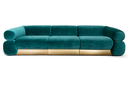 Kingsley Green Sofa
