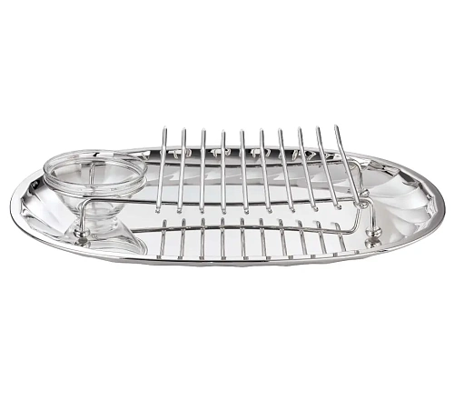 Silver Carving Set with Serving Bowl