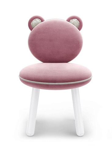 Fluffy Pink Bear Children's Chair