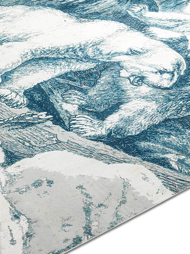 Polar Bear Hand-Woven Rug