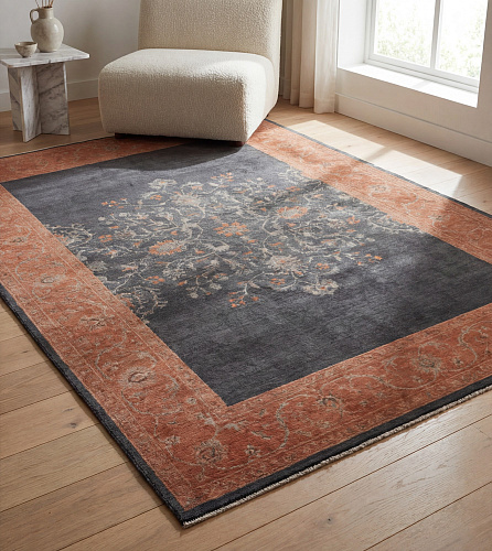 Obsidian Frame Rug