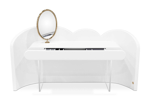 Dreamy Cloud White Dressing Table