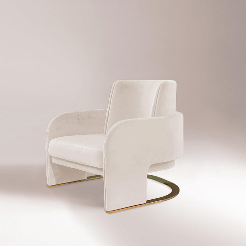 Odisseia White Sculptural Armchair