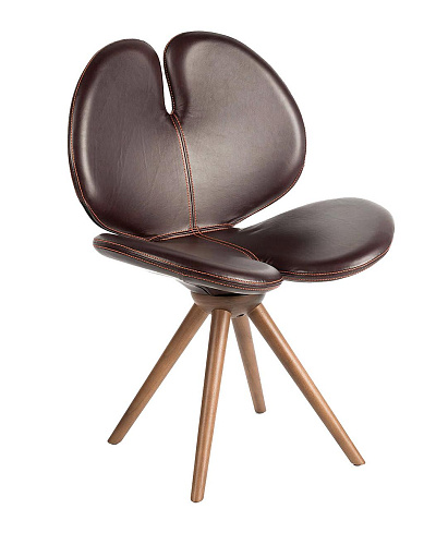 Pansè Wool and Leather Chair