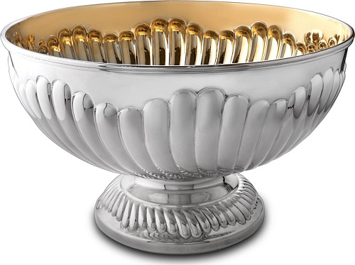 Silver and Gold Round Bowl