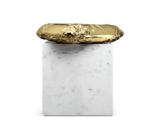 Megalith Carrara Marble Side Table