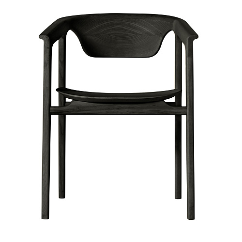 Duna Luxurious Black Ash Chair Handcrafted in Italy