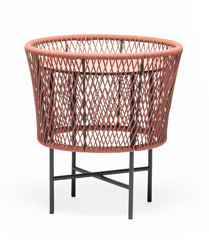 Tamburo Round Red Outdoor Coffee Table