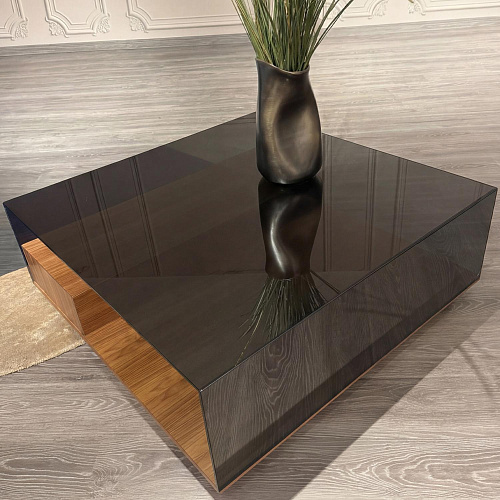 Peter Glass-Top Coffee Table