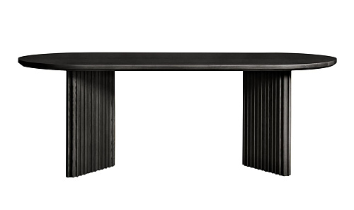 Basalto Handcrafted Black Ash Table