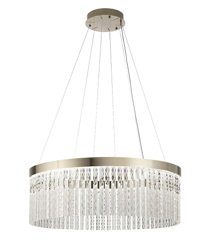 Hand-Engraved Trihedron Crystal Chandelier